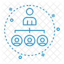 Network Team Hierarchy Icon