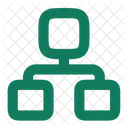 Hierarchy Square Business Network Icon