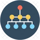 Hierarquia Sitemap Rede Ícone