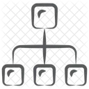 Hierarquia Diagrama De Fluxo Fluxograma Ícone