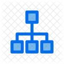 Hierarquia Mapa Do Site Fluxo De Dados Ícone