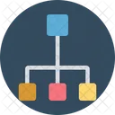 Hierarquia Rede Fluxo De Trabalho Ícone