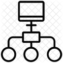 Hierarquia Modelo De Rede Organograma Ícone