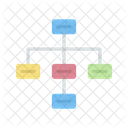 Hierarquia Estrutura Mapa Do Site Ícone