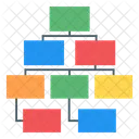 Organization Chart Hierarchical Chart Hierarchical Diagram Icon