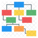 Organigrama Organigrama Diagrama Jerarquico Icono