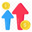 High Dollar Value Dollar Value Increase Money Value Increase Icon