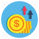 High Dollar Value Inflation High Money Value Icon