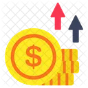 High Dollar Value Inflation High Money Value Icon