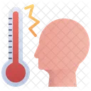 Fever High Thermometer Icon