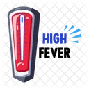 High Fever Thermometer Thermoscope Icon