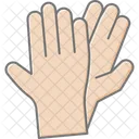 High Five Hand Lineal Color Icon Icon