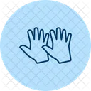 High Five Hand Pentaglow Icon