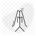 High Fiving Hands Celebration Symbol Positive Interaction Icon