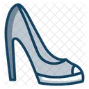 High Heel Ladies Shoe Bride Heel Icon