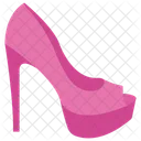 High Heel Fashionable Heel Woman Shoe Icon