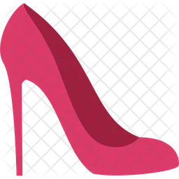 High Heel Shoe Illustration  Icon