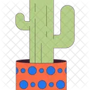 High potted cactus  Icon