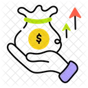Venture Capital High Revenue Price Rise Icon