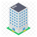 High Rise Building Modern Architecture Skyline Icon