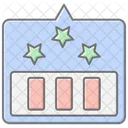 High Scores Lineal Color Icon Symbol