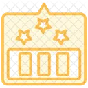 High Scores Duotone Line Icon Symbol