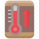 High Temperature Warm Thermometer Icon