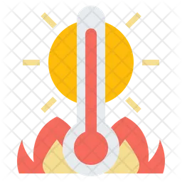 High Temperature  Icon