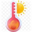 High Temperatures Global Warming Climate Change Icon