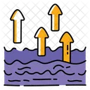 High Tide Ocean Sea Icon