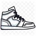High-Top Sneakers white Shoes  Icon