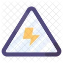 High Voltage Electricity Warning Icon