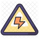 High Voltage Electricity Warning Icon