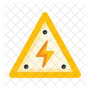 Electricity High Voltage Electrical Shock Hazard Icon
