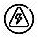 High Voltage Electrical Hazard Danger Icon