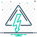 High Voltage Lightning Hazard Icon