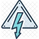 High Voltage Lightning Hazard Icon