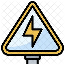 High voltage sign  Icon