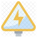 High Voltage Sign Shapes Signal Icon