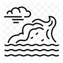 High Waves Catastrophe Disaster Icon