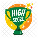 Highscore Trophae Belohnung Symbol