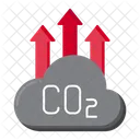Hight Co 2 Increase Carbon Dioxide Increase Icon
