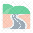 Highway Asphalt Journey Icon