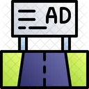 Highway Board Two Way Traffic Two Way Roads Icon