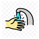 Mano Higiene Comida Icono