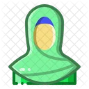 Hijab Moslem Female Icon