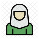 Moslem Woman Hijab Icon