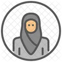 Hijab Femme Musulmane Icône
