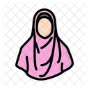 Femme En Hijab Femme Femme En Hijab Icône