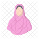 Femme En Hijab Femme Musulmane Hijab Icône